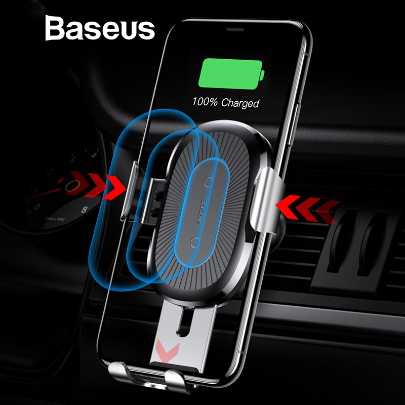 

Baseus серебро, Автомобильный держатель для телефона