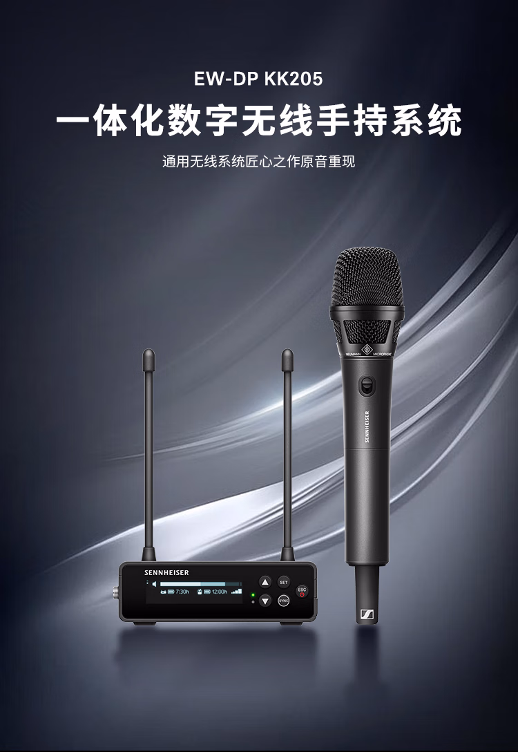 EWDP KK205 专业手持无线麦克风会议舞台演出直播K歌无线话筒套装