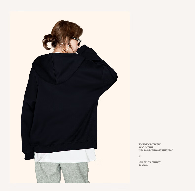 JEANSWEST Women's Commuter Style Fleece-Lined Cardigan Hoodie Jacket Autumn Winter 2025 New Thickened Sherpa Hooded Top 5