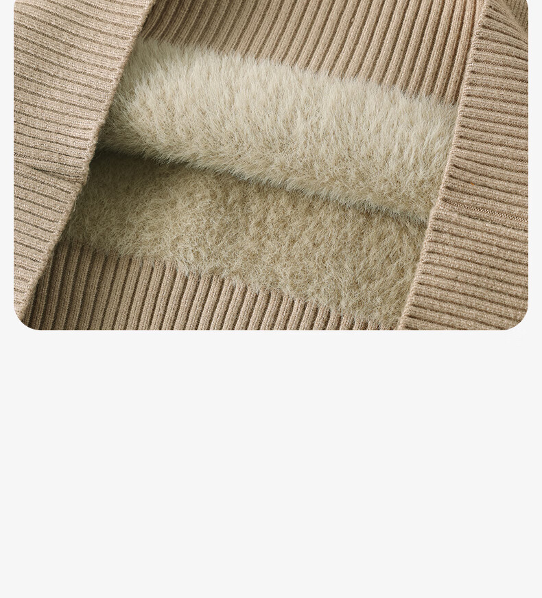 Baleno Boys' Sweater, Winter 2025 Style, Children's Fleece-Lined Warm Semi-Turtleneck Knit Sweater, Big Kids Winter Inner Layer Sweater 17
