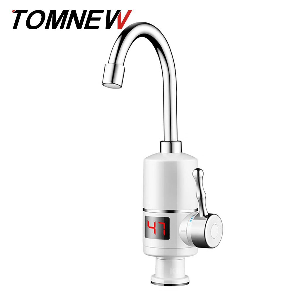 фото Tomnew мгновенный водонагреватель жк-дисплей температуры tankless электрический tomnew белый стандарт ес