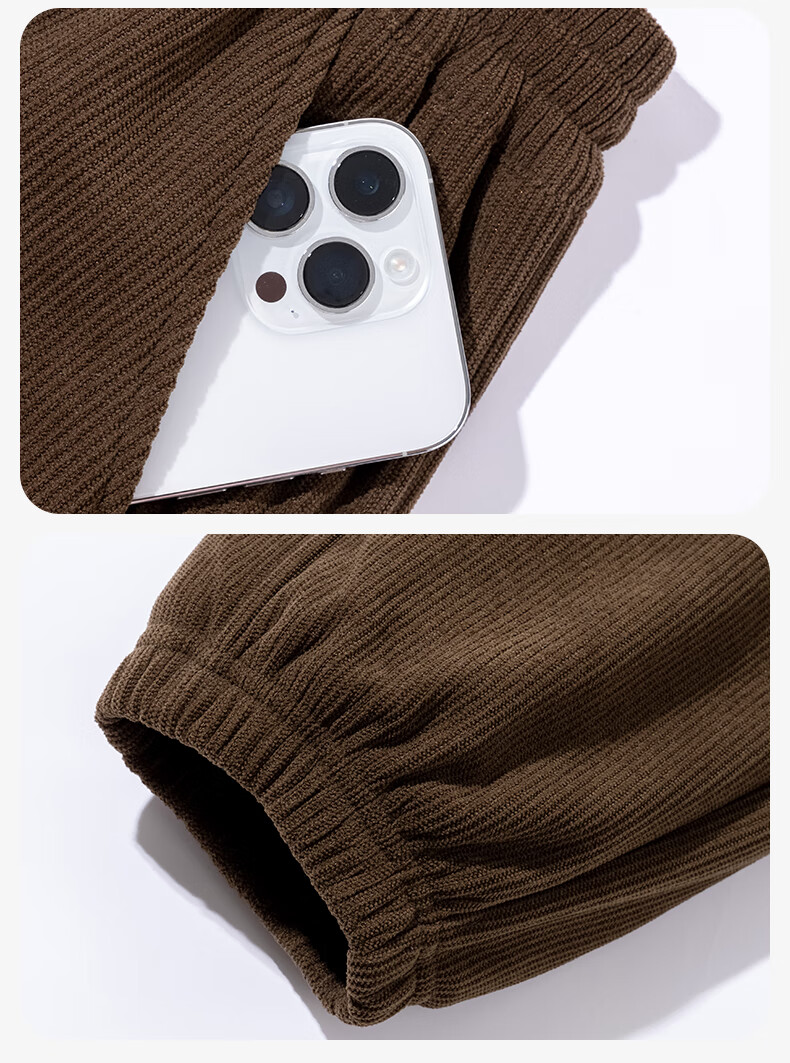 Baleno Boys Fleece-Lined Corduroy Pants Autumn Winter 2025 New Warm Long Pants for Kids Teens Sports Trousers 5