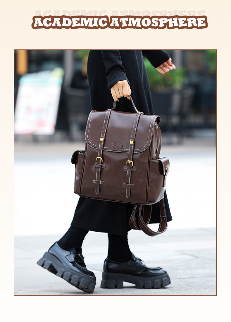 Disney Women's Leather Backpack College Style Shoulder Bag for Work and University, 38cm, Gift for Women's Day and Birthday 9