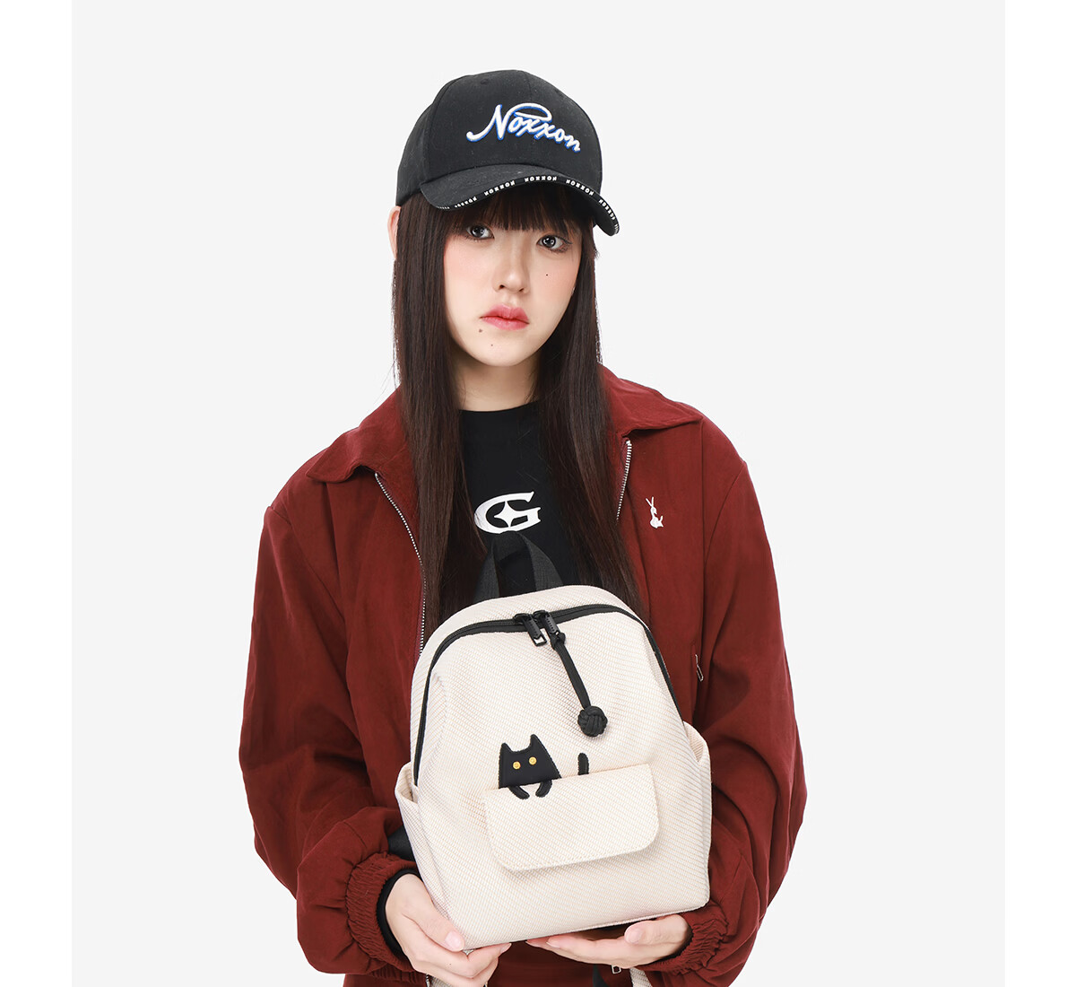 NOXXON 2025 New Korean Style Ins Small Niche Travel Backpack Lightweight Commuter Shoulder Bag 4