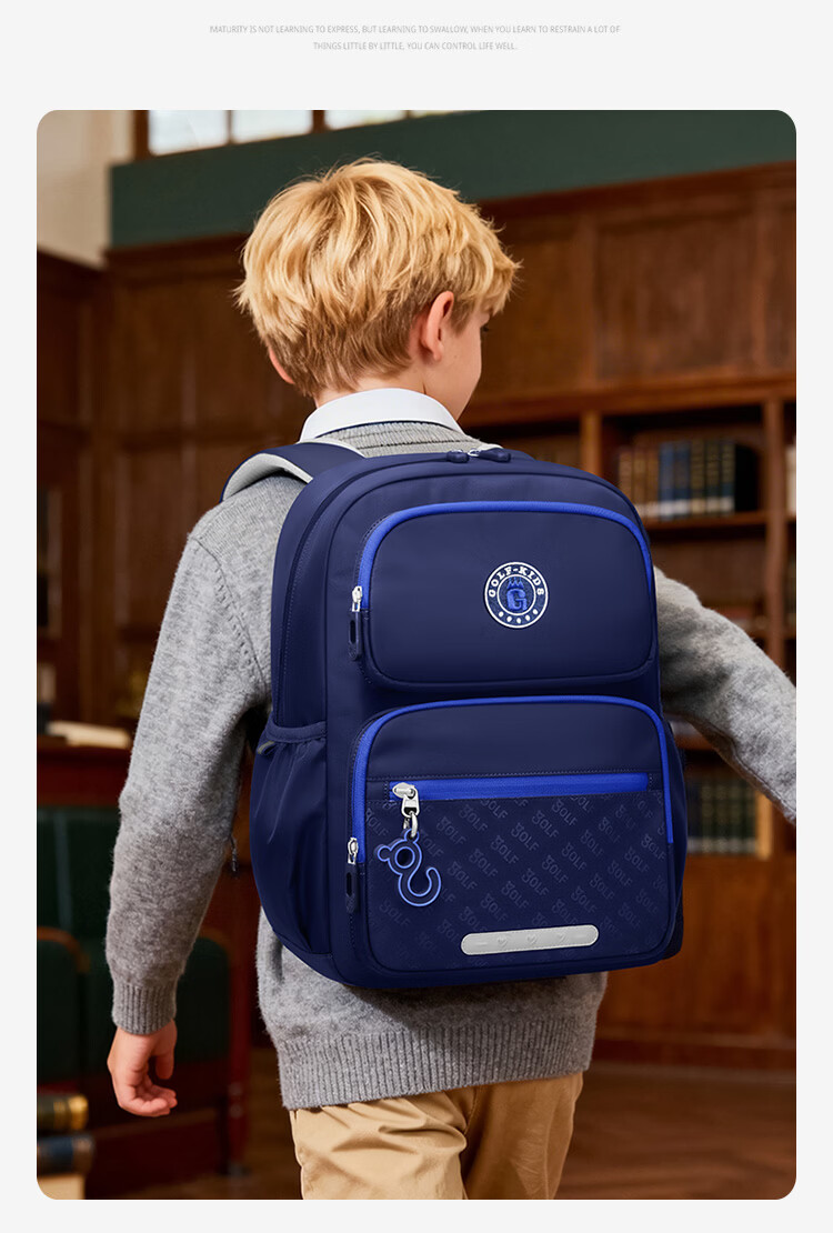 GOLF Primary School Boys Backpack Grades 1-3-6 Children's Ergonomic Large Capacity School Bag 26