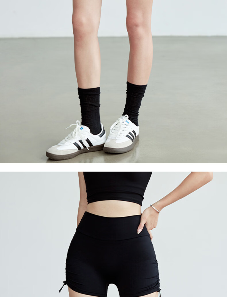 Free Style Drawstring Yoga Shorts Women Summer New High Waist Hip Lift Tummy Control Peach Shorts Pilates Sports Fitness Bermuda Shorts 10