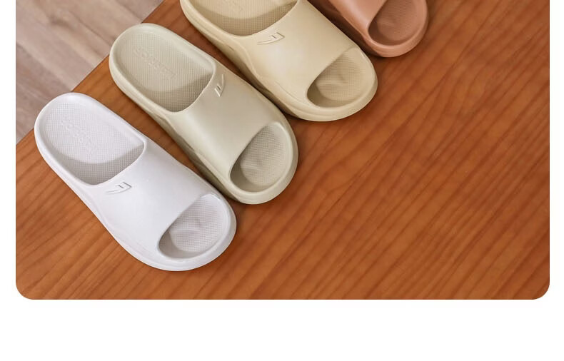 Warrior Men's Slippers HL0651 Comfortable Bathroom Non-Slip Odor-Resistant Sandals Size 44-45 Sandal Wood Color 25