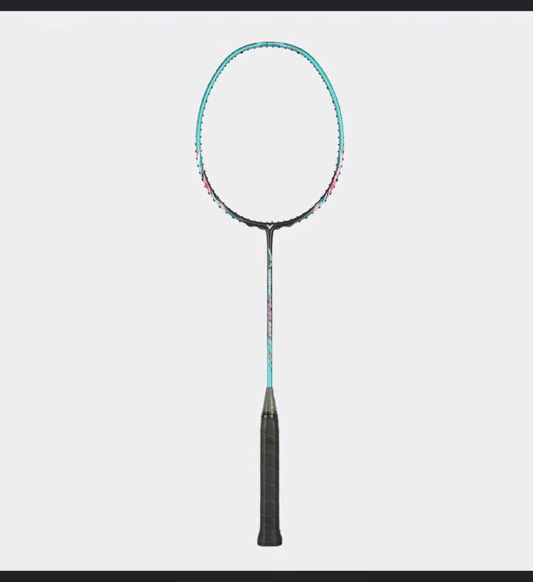 VICTOR TK-220H II 3U Smoke White Badminton Racket with Floating Handle, Offensive High Tension, 26 lbs String Tension 9