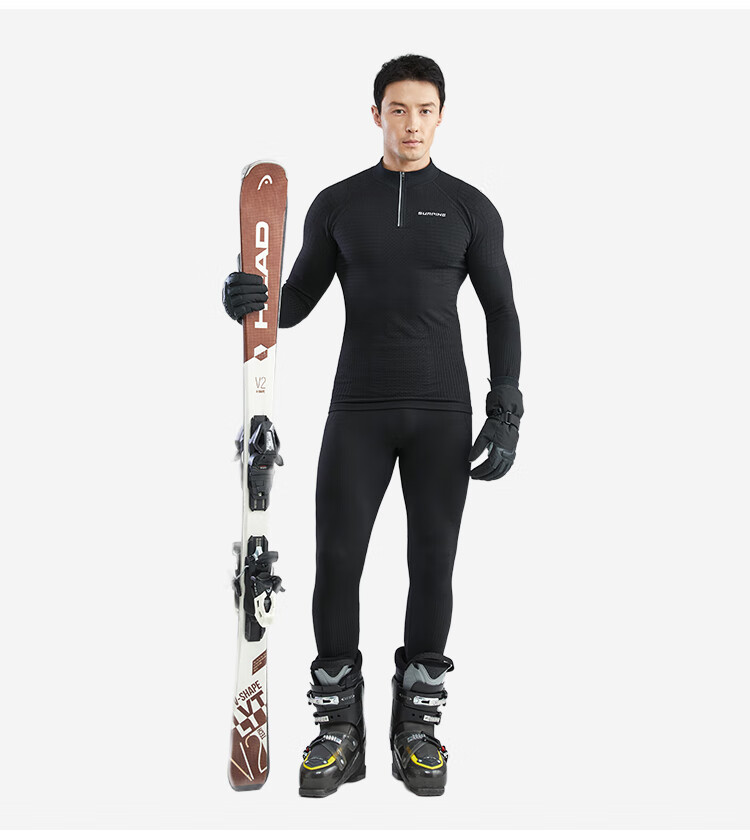 SURPINE 25 Winter New Wing Motion Series Merino Wool Dynamic Thermal Moisture-Wicking Shirt Men Arctic Gray L 4