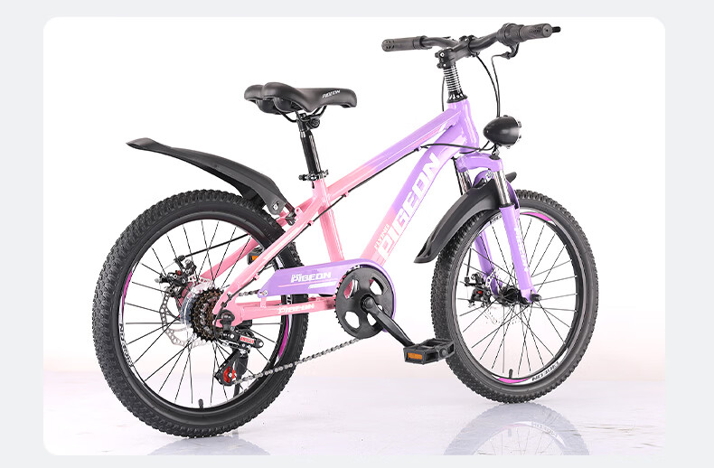Feige Children's Bicycle TuoJie-T6 Mountain Bike Boys and Girls Student Pedal Bike Kids Bike Xingmang Pink Purple 7-Speed 20 Inch 17