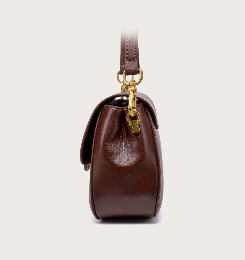 AudiJia Genuine Leather Saddle Bag Women's 2026 Crossbody Commuter Fashion Versatile Shoulder Bag Birthday Gift for Women 17