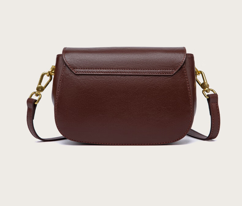 AudiJia Genuine Leather Saddle Bag Women's 2026 Crossbody Commuter Fashion Versatile Shoulder Bag Birthday Gift for Women 15
