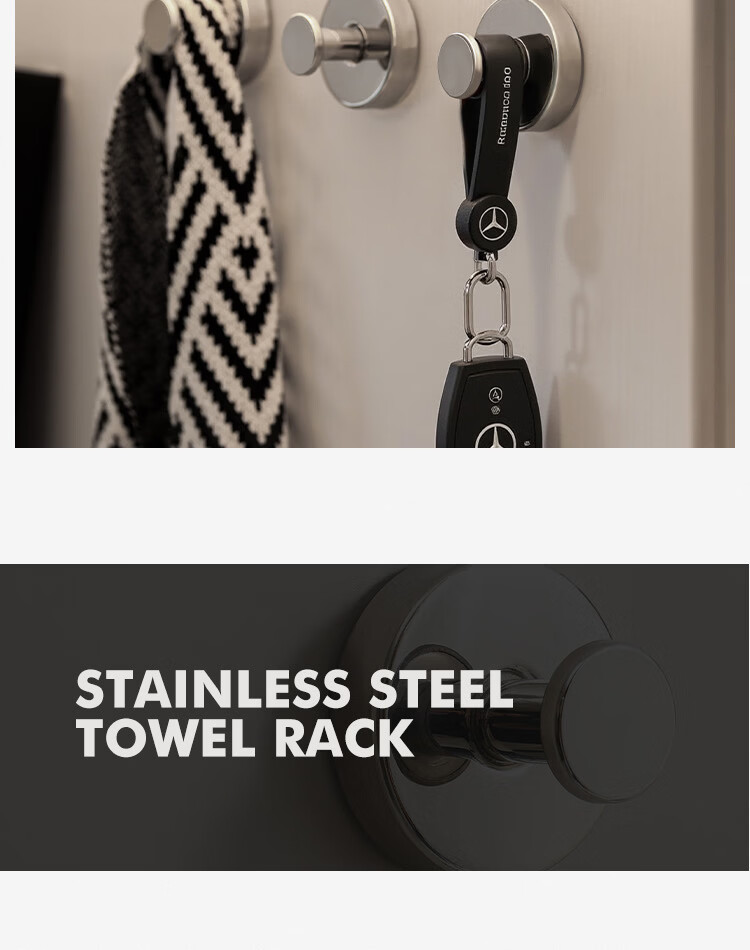 Bydoll Stainless Steel Suction Cup Hook Bathroom Wall No-Drill Strong Adhesive Heavy Duty Seamless Storage Hook 4
