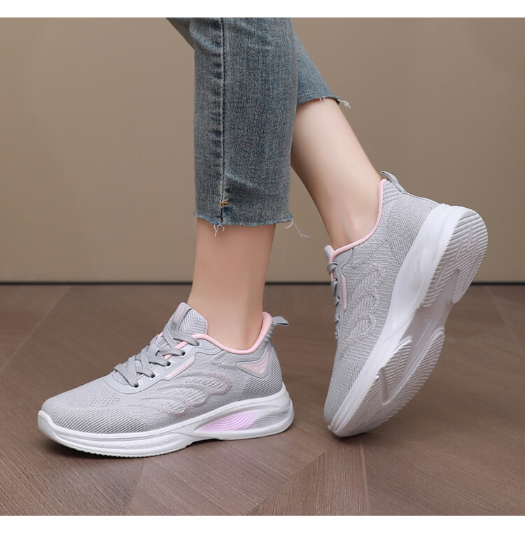 BURUIJING Spring Autumn Old Beijing Cloth Shoes Women Sneakers Mom Casual Shoes 78810 Black 37 18