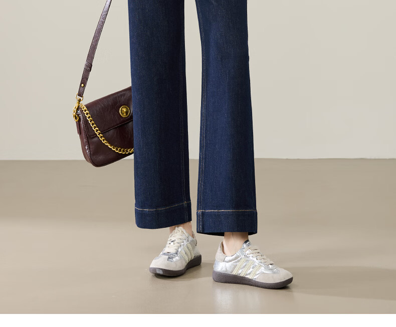 ESE-Y Wide-Leg Retro Petite Straight-Leg Jeans for Women 2026 Spring Slim Fit Black 30 36