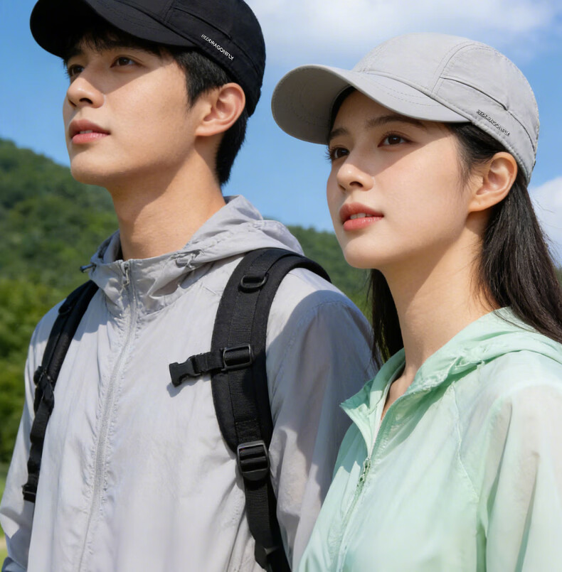 Red Dragonfly Short Brim Hat Men's Spring Summer Running Sports Quick-Dry Casual Breathable Sunshade Sunscreen Hat Women's 7