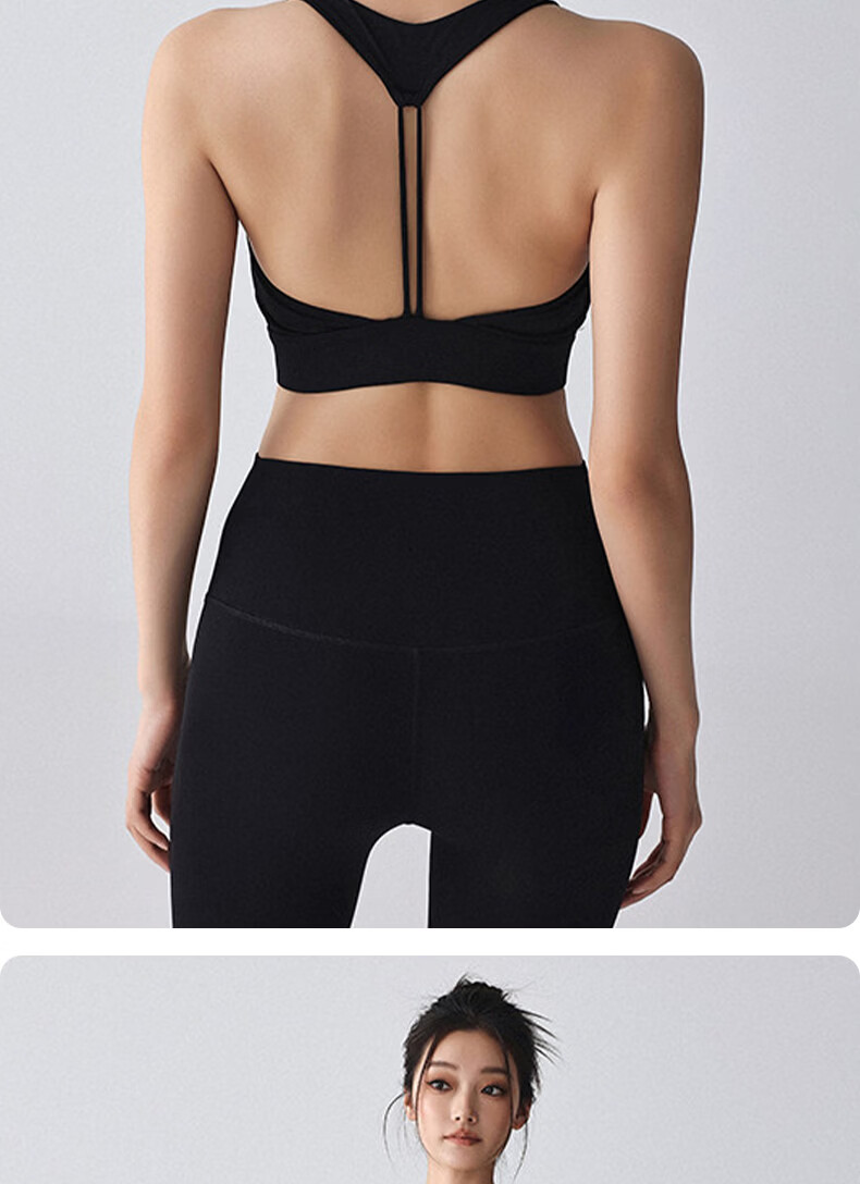Xueqiman Women's Yoga Wear 2026 New Shockproof Beautiful Back Push-Up Sports Vest Bra Running Fitness Pilates Bra 15