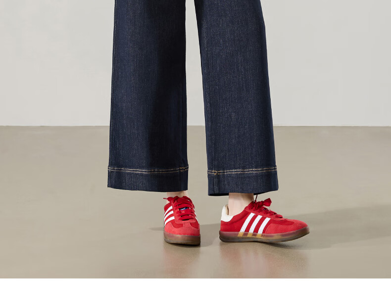 ESE-Y Women's Spring New Straight-Leg Denim Jeans, Nine-Point Wide-Leg Pants, Dark Blue, Size 29 28