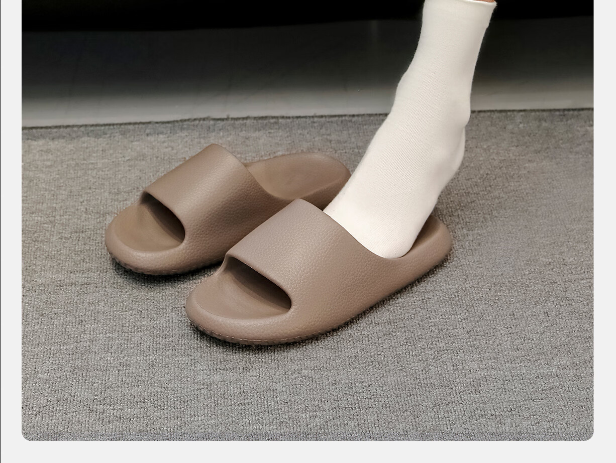 Mercury Home Textiles Litchi Pattern Antibacterial Slippers Women's Summer New Indoor Bathroom Non-Slip Couple Beach Sandals Men 22