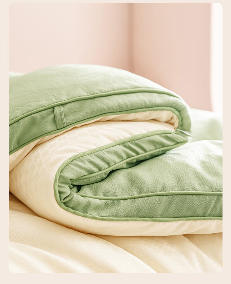 Hodo Thickened Winter Soybean Quilt Cotton Core 1.5m x 2m 5 Jin Dormitory Single Quilt White Yellow 17
