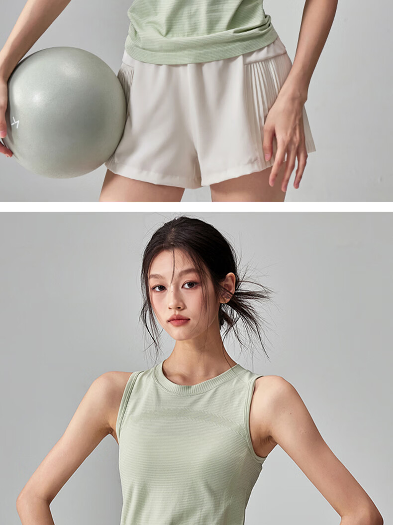 Women's Free Style Sports Vest Summer New Quick-Dry Sleeveless Yoga T-Shirt Pilates Outdoor Running Fitness Cover-Up 9