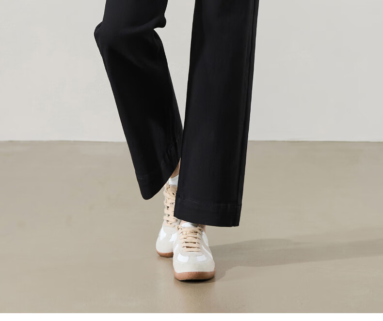 ESE-Y Wide-Leg Retro Petite Straight-Leg Jeans for Women 2026 Spring Slim Fit Black 30 42