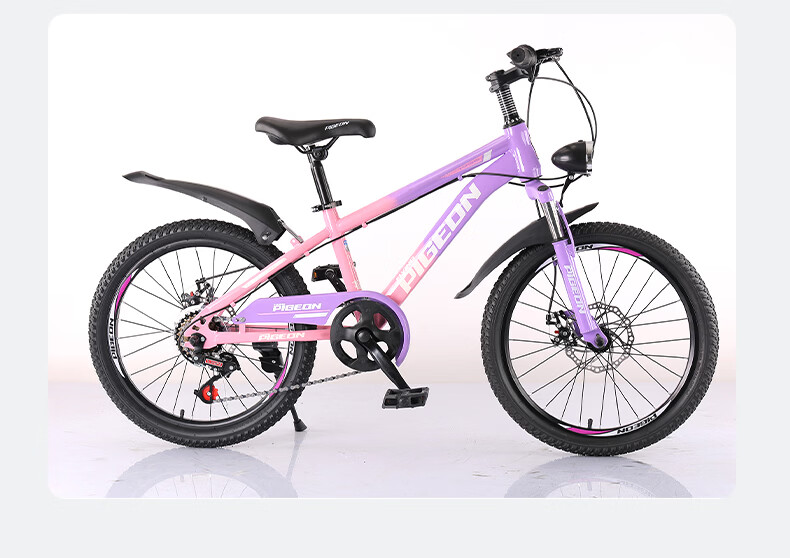 Feige Children's Bicycle TuoJie-T6 Mountain Bike Boys and Girls Student Pedal Bike Kids Bike Xingmang Pink Purple 7-Speed 20 Inch 19
