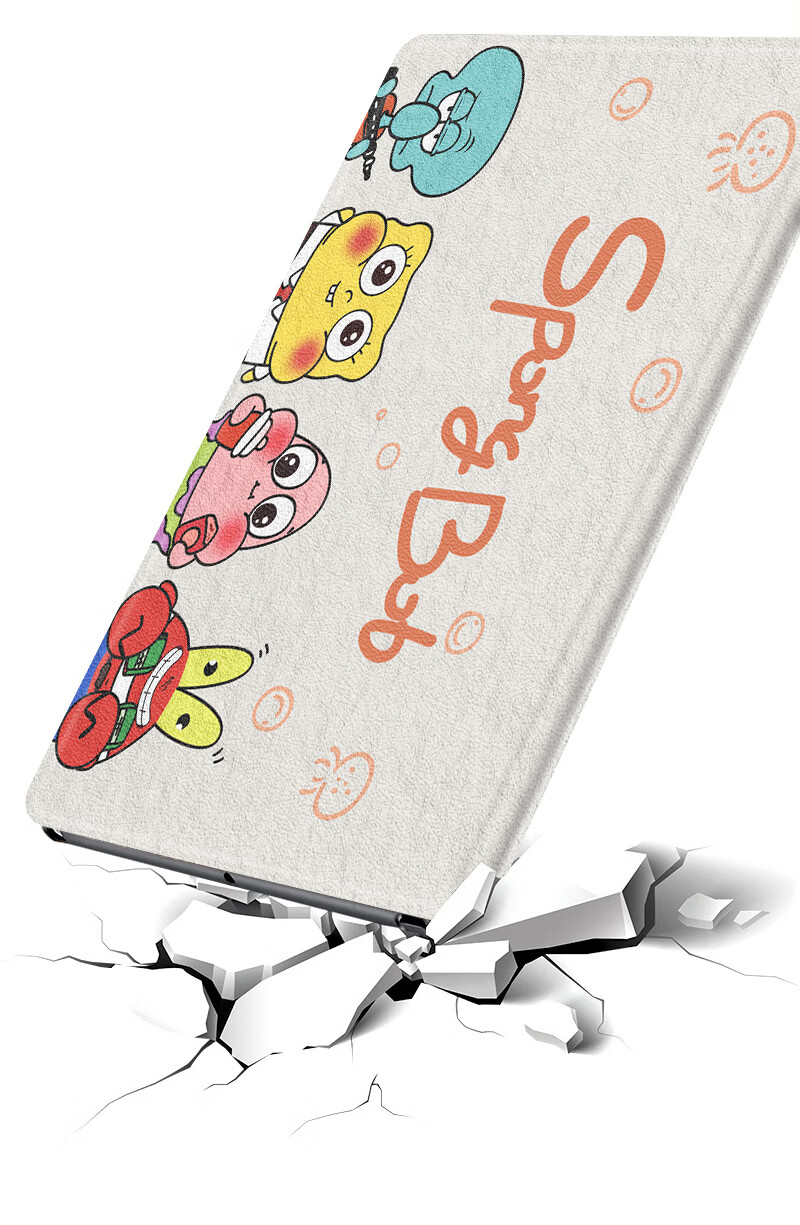 Yingkaida Compatible with Apple iPad Air 7/6/5/4 Universal 2025/2024 11-inch Tablet Protective Case Shockproof Creative Cartoon Computer Cover Four Little Treasures 4