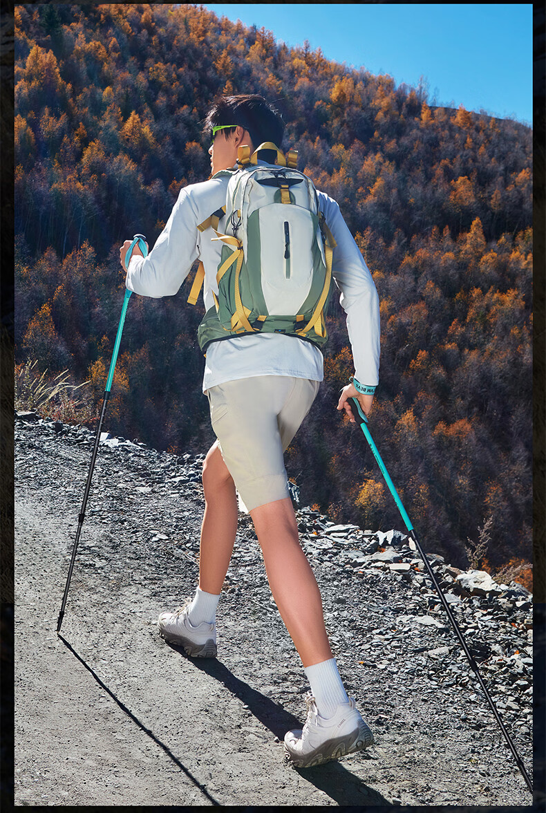 Tuteng Outdoor Hiking Pole Multifunctional Telescopic Walking Stick Ultra-Light Self-Defense Cane Mountain Climbing Staff Professional Trekking Gear 29