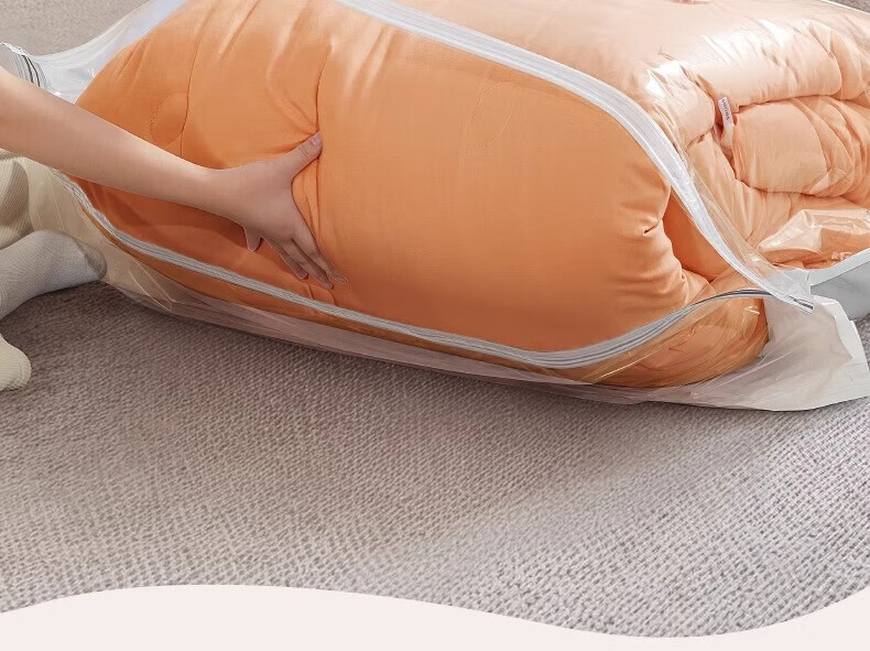 Onto Vacuum Compression Storage Bag for Quilts Clothes Down Jackets Sealed No-Pump Organizer Bag 5