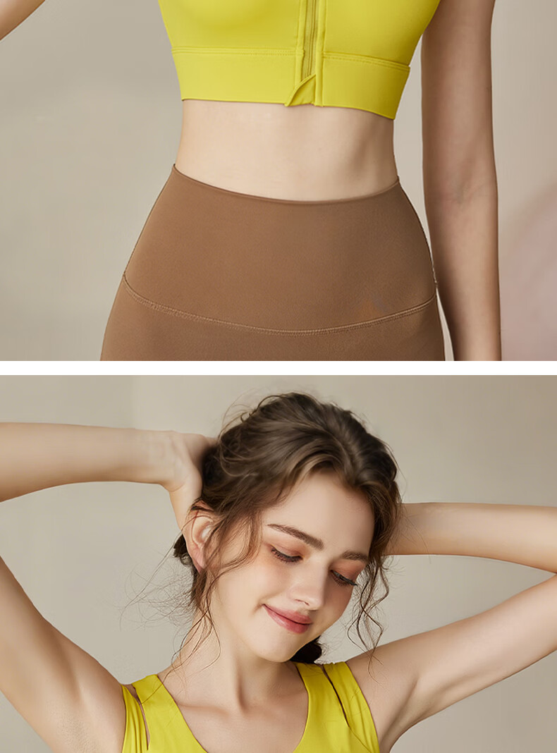 Freedom Series High-Strength Women's Sports Bra Shockproof Push-Up Zipper Running Fitness Vest Pilates Yoga Side Breast Support Bra 14