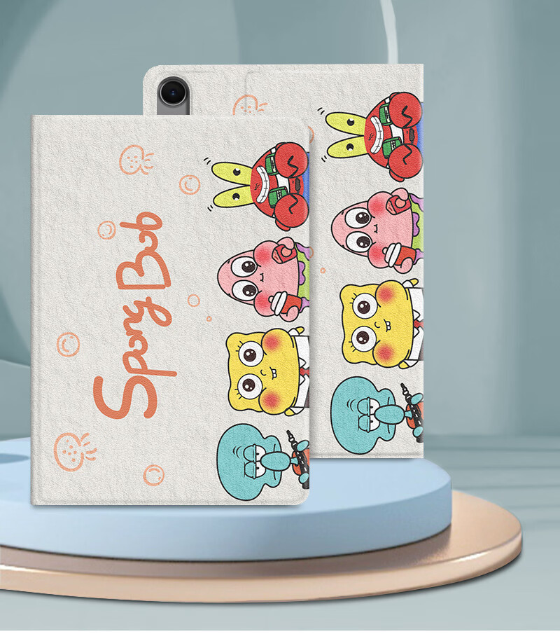 Yingkaida Compatible with Apple iPad Air 7/6/5/4 Universal 2025/2024 11-inch Tablet Protective Case Shockproof Creative Cartoon Computer Cover Four Little Treasures 2