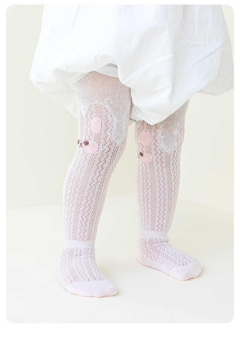 Growth Baby Long Tube Socks Summer Thin Mesh Breathable Girls Baby Summer Anti-Mosquito Over-the-Knee Loose Top Non-Tight Leg Long Socks 10