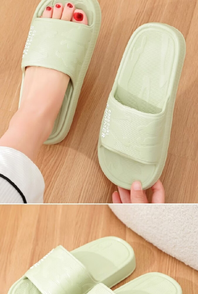 Huamei Comfortable Walking Slippers Unisex Home Shower Non-Slip Bathroom Indoor Outdoor Couple Sandals HM633 Yellow Size 36-37 16