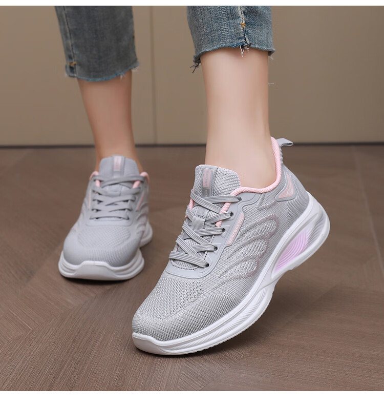 BURUIJING Spring Autumn Old Beijing Cloth Shoes Women Sneakers Mom Casual Shoes 78810 Black 37 17