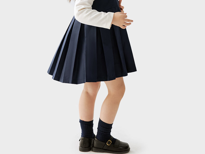 Koala Noses [Academy Style Pleated Dress · Classic Versatile] Girls Fashionable Casual Suspender Dress 14