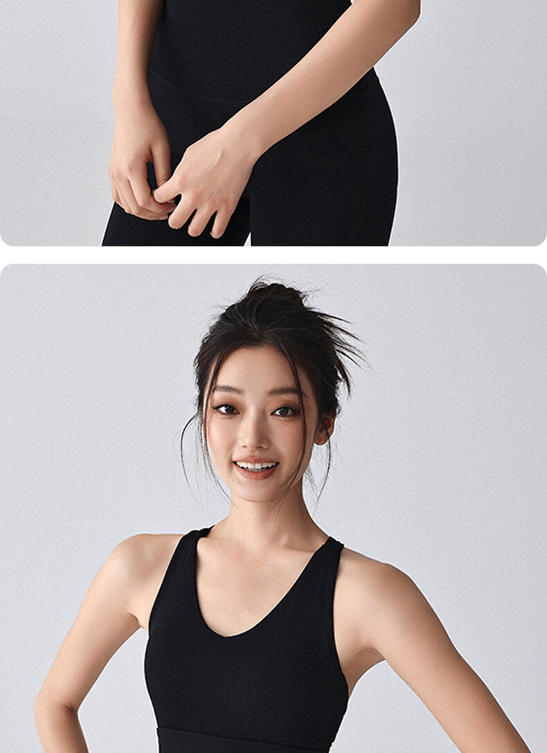 Xueqiman Women's Yoga Wear 2026 New Shockproof Beautiful Back Push-Up Sports Vest Bra Running Fitness Pilates Bra 12