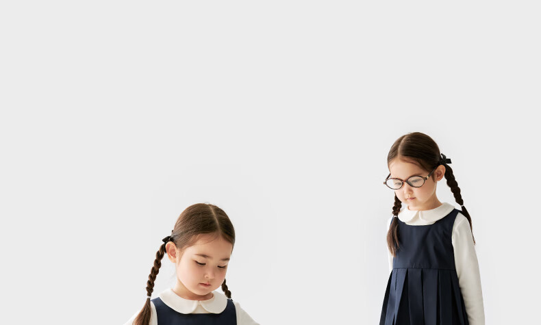 Koala Noses [Academy Style Pleated Dress · Classic Versatile] Girls Fashionable Casual Suspender Dress 1