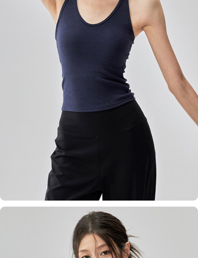 XUEXIMAN Women's Yoga Vest Sports Bra Summer Backless Shockproof One-Piece Pilates Training Fitness Bra 11
