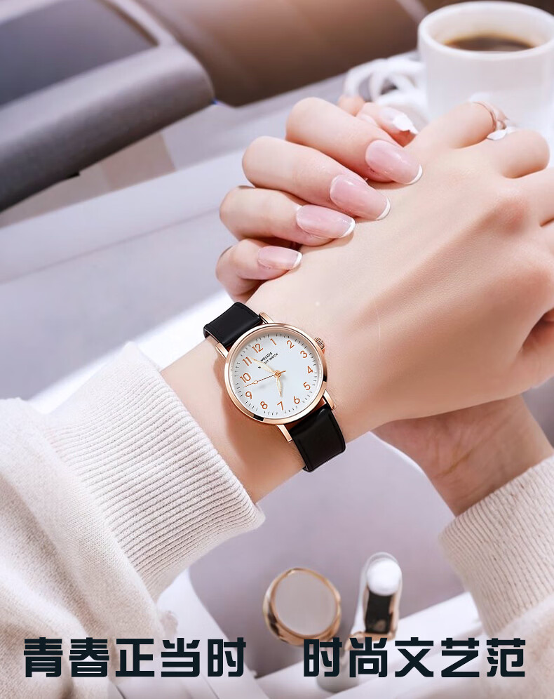 Light Shadow Moment Watch High School Student Stylish Niche Design Kids Boys Exam Luminous Waterproof Mechanical Watch for Girls 1