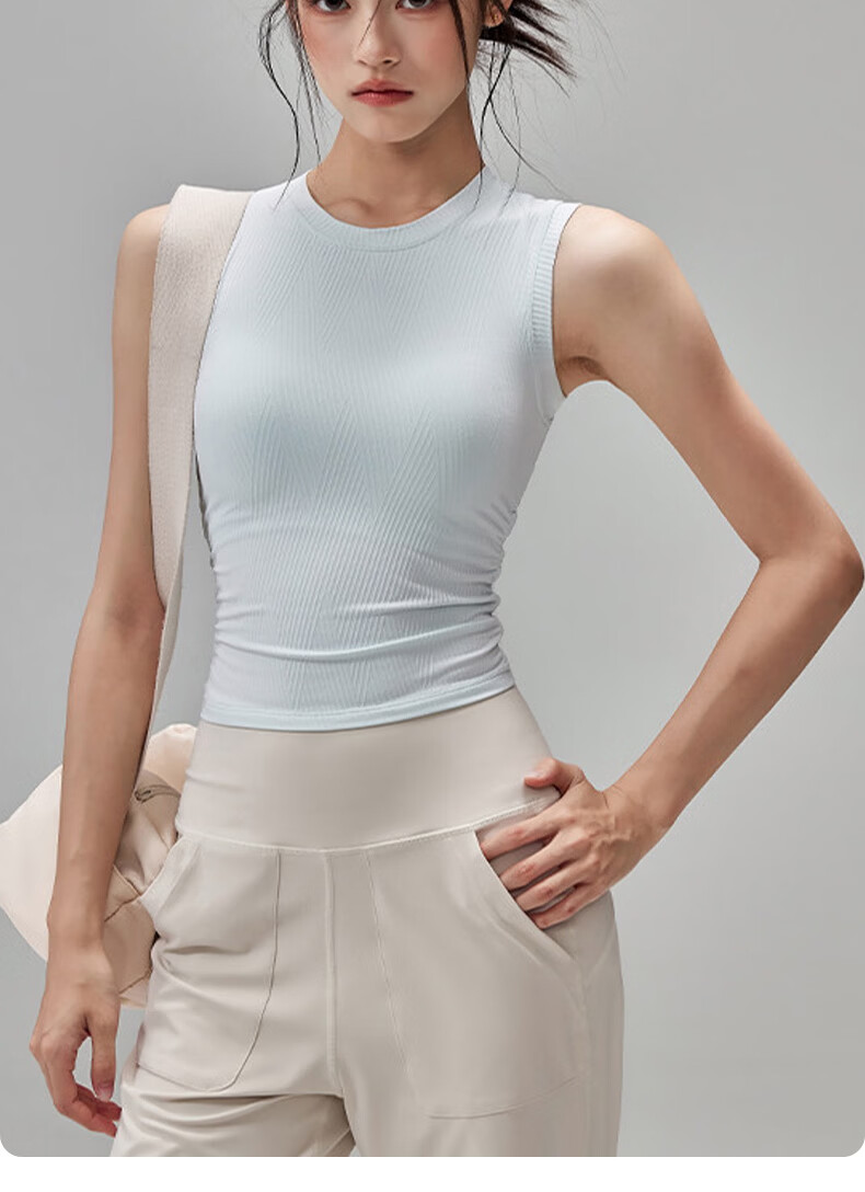 XUEXIMAN Padded Yoga Tank Top New Spring Summer Shockproof Sports Bra Fitness Pilates Training Shirt Outerwear 15