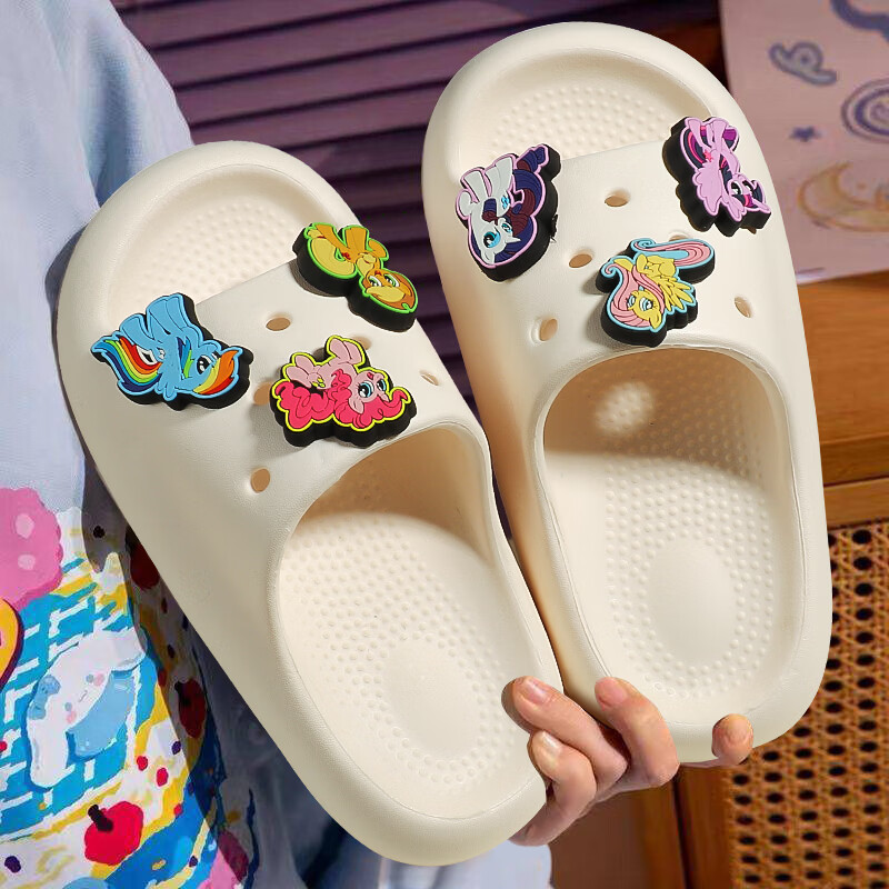 My Little Pony Kids Slippers Non-Slip Soft Sole Indoor Outdoor Sandals Size 240 Thickened Sole for Older Children 1