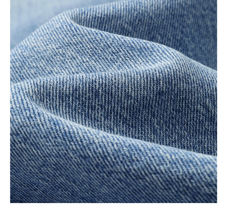 ESE-Y Relaxed Hip-Covering Pants 2026 Spring New High-Waist Shaped Curved Blade Denim Wide-Leg Scythe Pants Light Blue 28 5