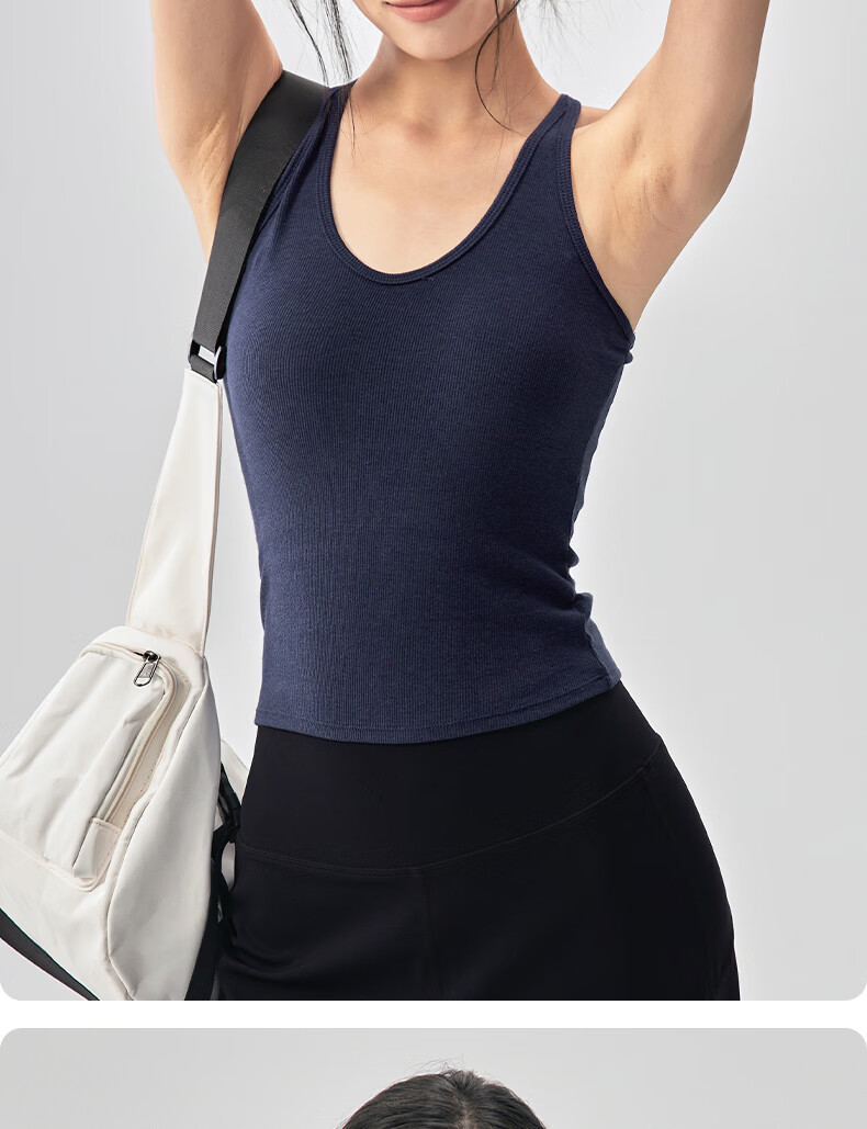 XUEXIMAN Women's Yoga Vest Sports Bra Summer Backless Shockproof One-Piece Pilates Training Fitness Bra 17
