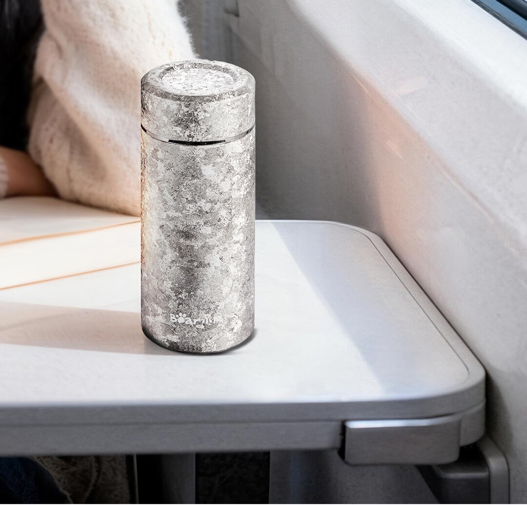 Bear Pure Titanium Insulated Lightweight Portable Water Bottle Starry Sparkle Tea Cup Small Capacity Premium Business Titanium Travel Mug Gift for Women's Day 12