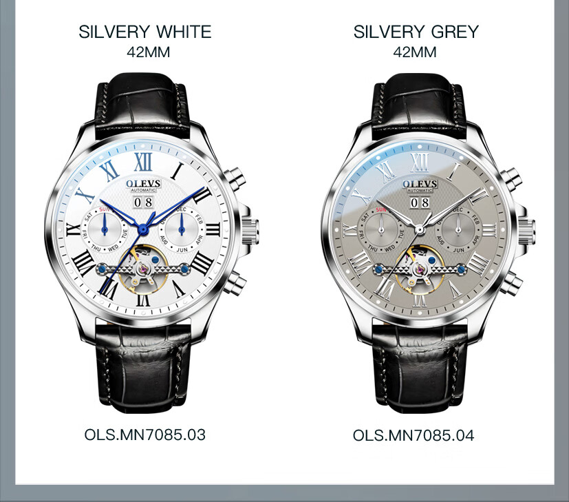 OLEVS Swiss Certified Men's Fully Automatic Mechanical Watch, Men's Luxury Timepiece, 2026 New Skeleton Design Men's Watch, Top Ten Brand 23