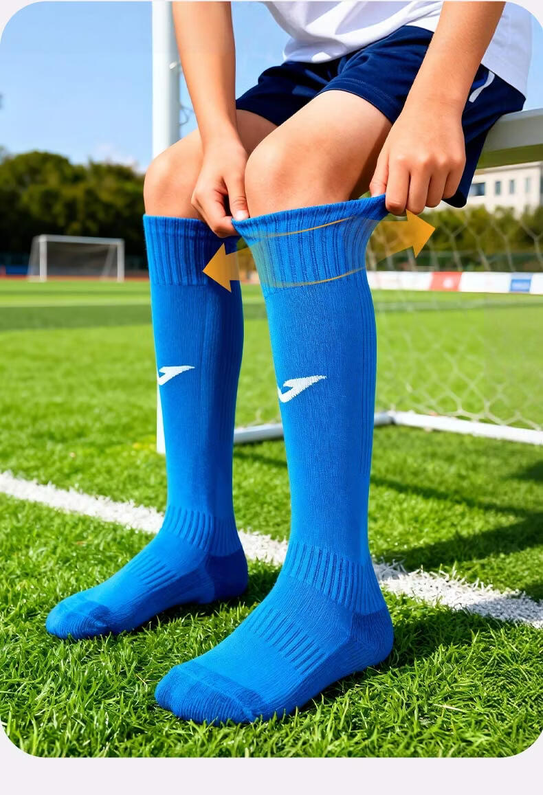 JOMA Kids Mid-Calf Breathable Non-Slip Thickened Soccer Socks Light Blue S 11