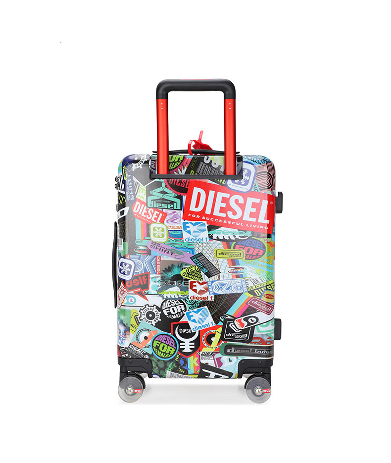 DIESEL Luggage Trendy Personalized Print Large Capacity Unisex Student Travel Suitcase PC Trolley Case 28 Inch Check-in Size 14