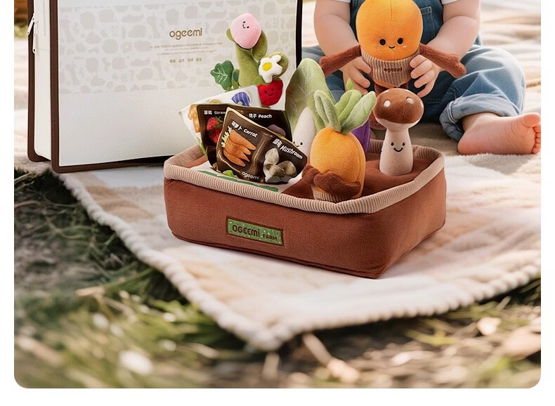 Jimi Pull Carrot Baby Teething Toy Durable Tear-Resistant Soothing Early Education Gift for Newborns and 100-Day Celebration 25