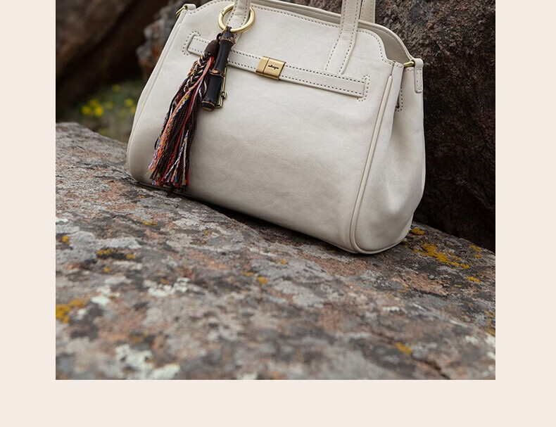 HERBAL HEAVEN Gina Style First Layer Vegetable Tanned Cowhide Shoulder Crossbody Bag Handheld Commuter Luxury Gift Evening Bag 4